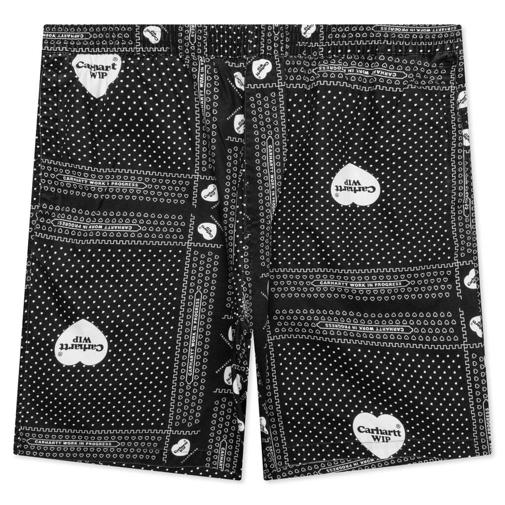 Heart Bandana Short Black