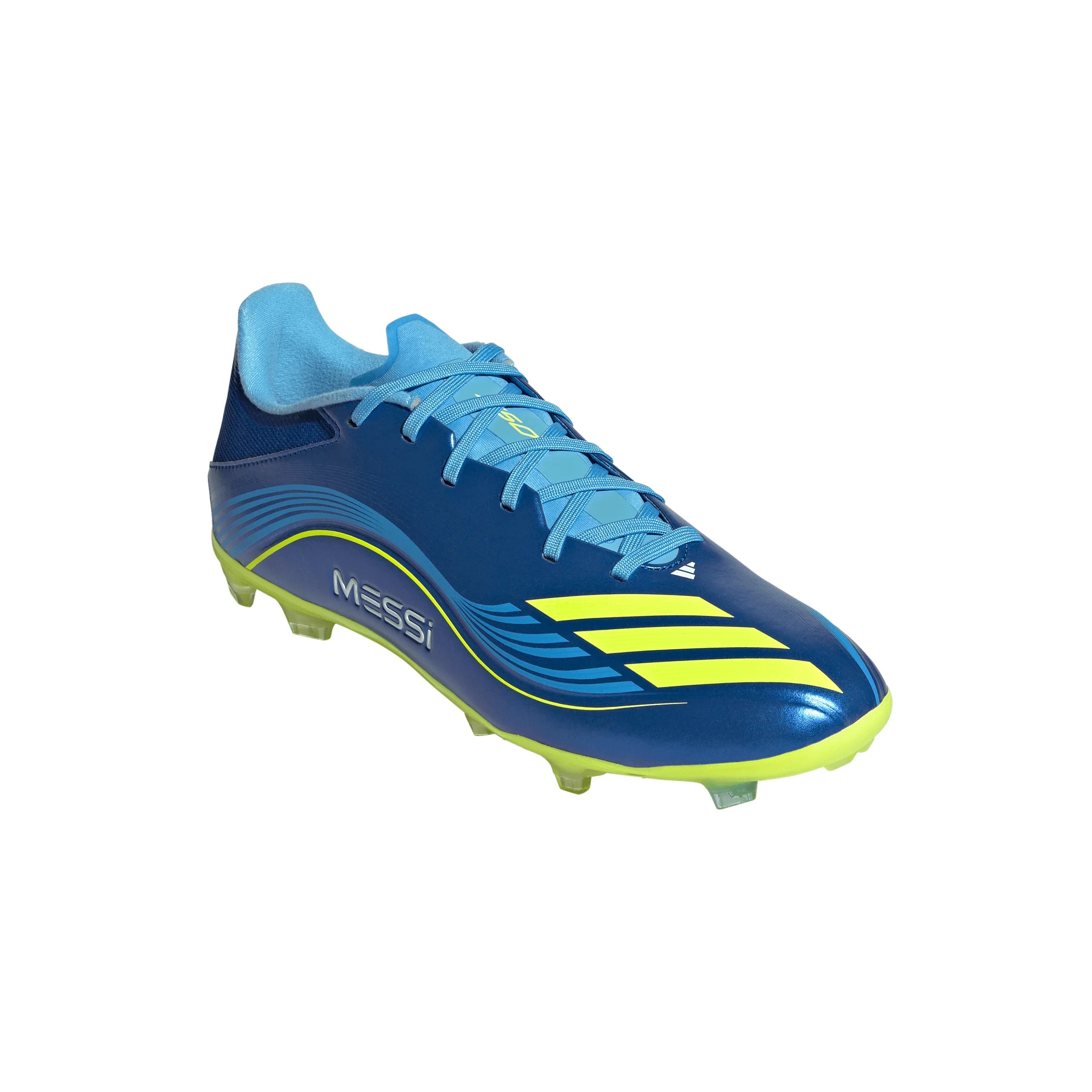 adidas F50 Messi League FG MG Mens Soccer Cleats Royal Blue Yellow Blue