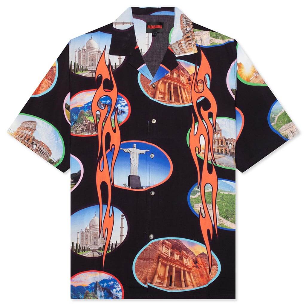 7 Wonder Camp Shirt Black