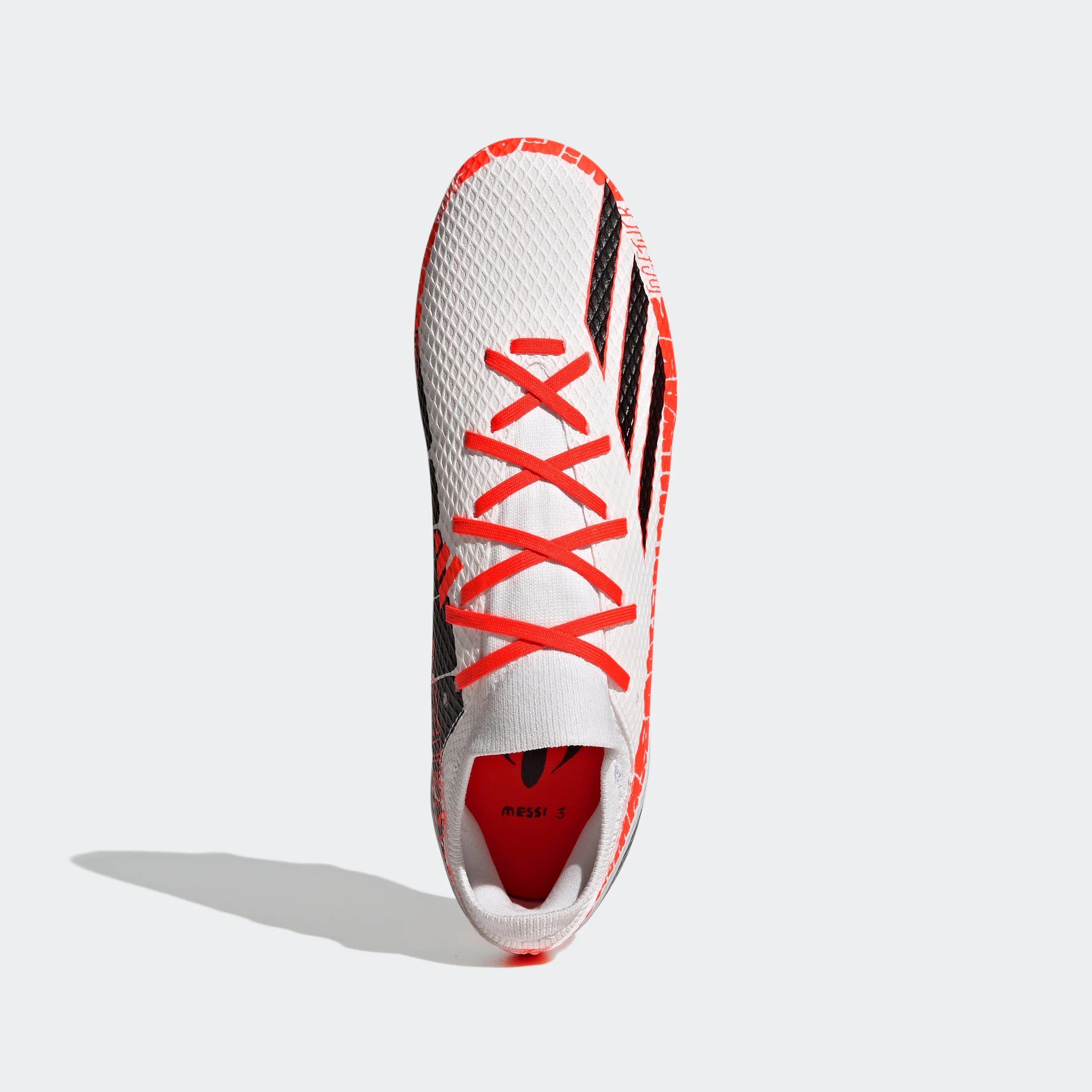 adidas Speedportal Messi 3 FG Firm Ground Soccer Cleats White Black Red