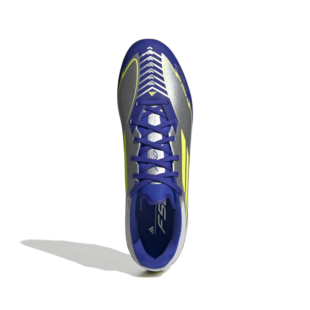 adidas F50 League Messi Firm Multi Ground Boots Silver Yellow