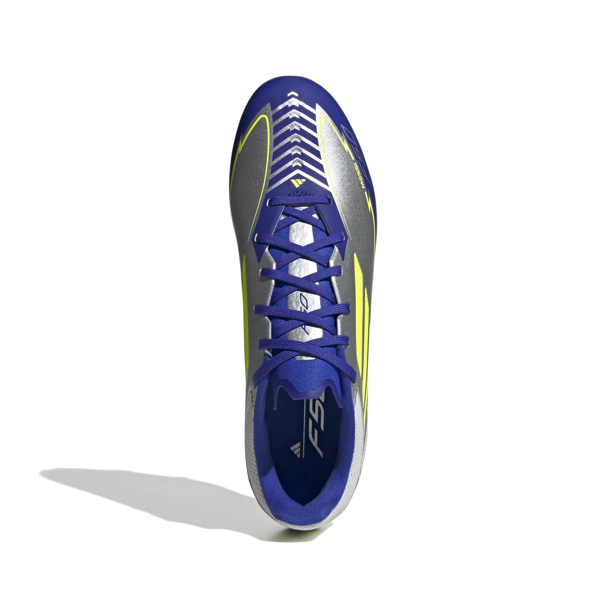 adidas F50 League Messi Firm Multi Ground Boots Silver Yellow