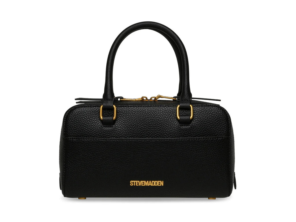 Bolso de Hombro Steve Madden Bdove Negro y Dorado para Mujer