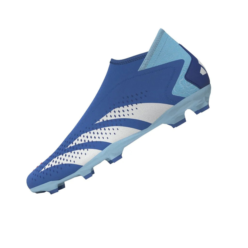 adidas Predator Accuracy3 Laceless FG Firm Ground Soccer Cleats Bright Royal Cloud White Bliss Blue