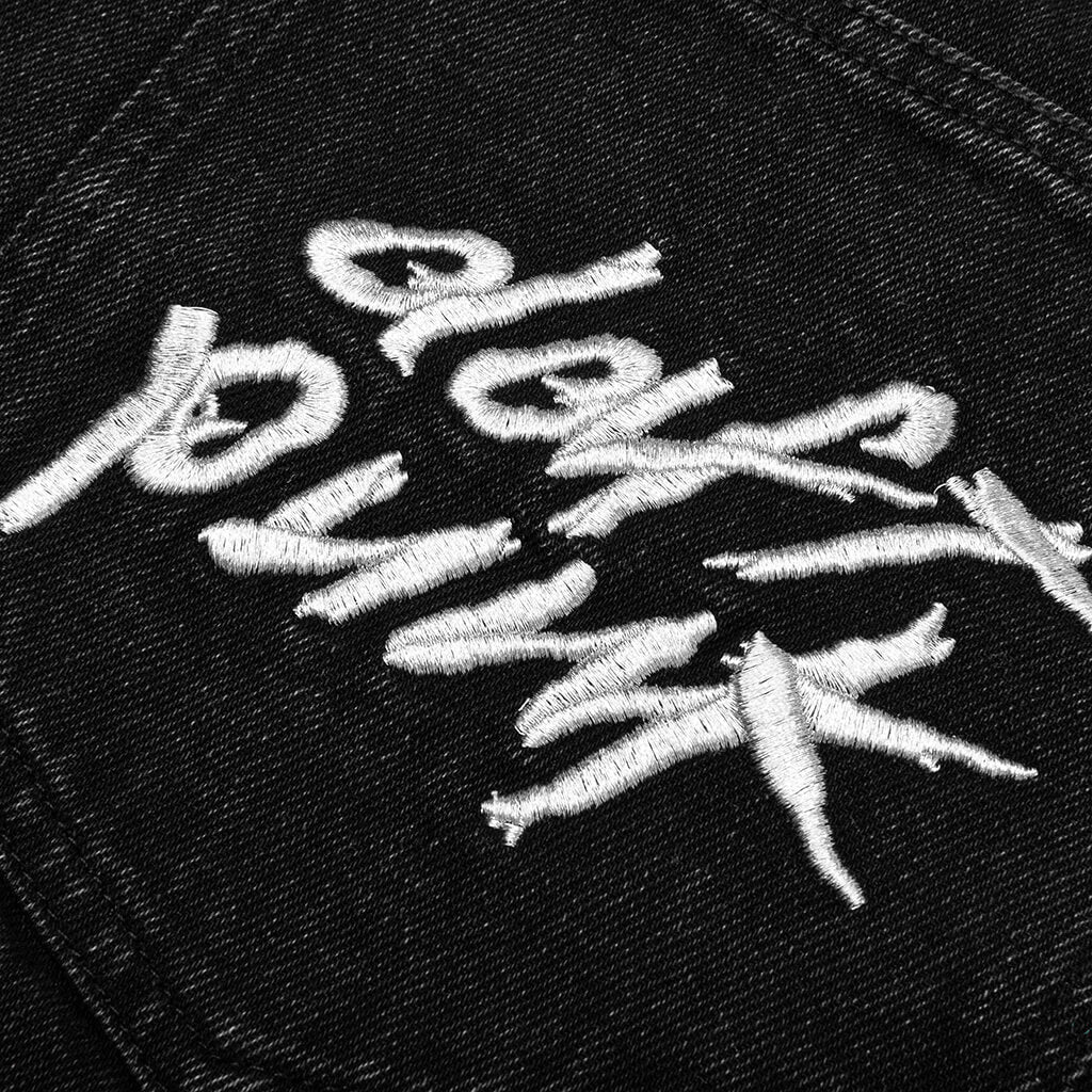 Lucky Studded Jorts Black