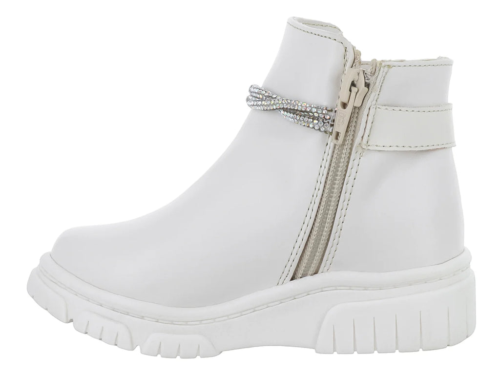 Botas Viris Nairobi Latte Blancas para Niña