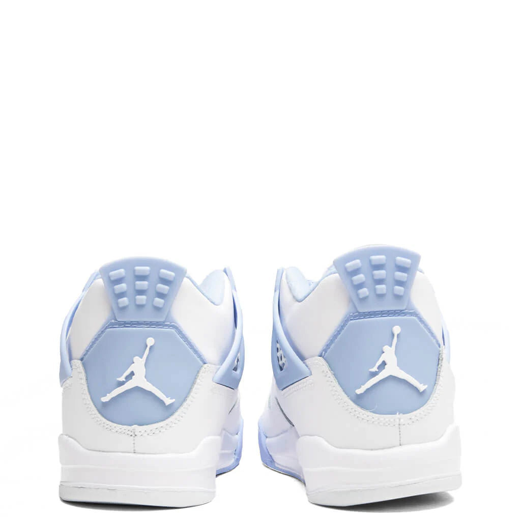 Air Jordan 4 Retro Aluminum PS White Aluminum Blue Tint Oil Green