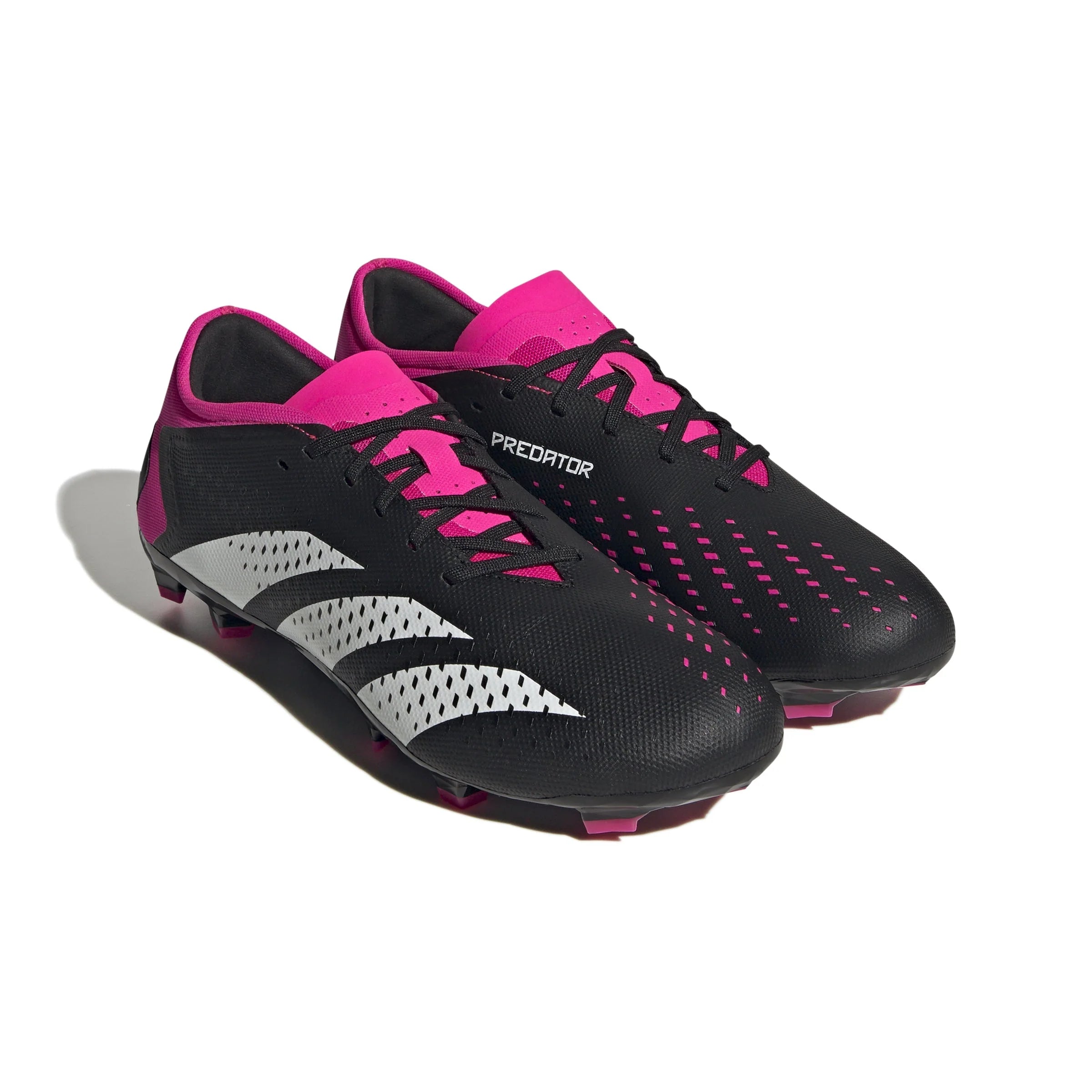 adidas Predator Accuracy3 Low FG Firm Ground Cleats Black White Pink