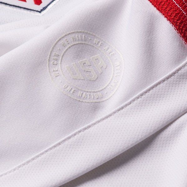 Nike USMNT 16 Stadium Home Mens Jersey White Blue