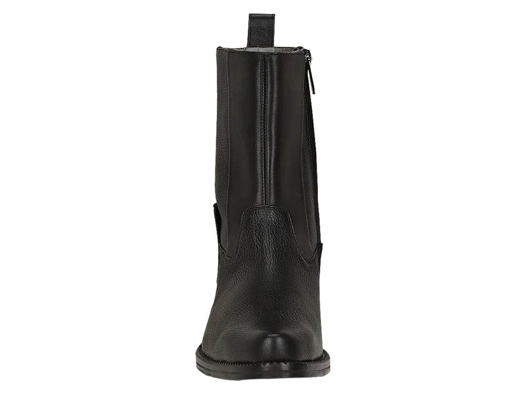 Botas Cuadra de Piel de Venado Negro para Hombre