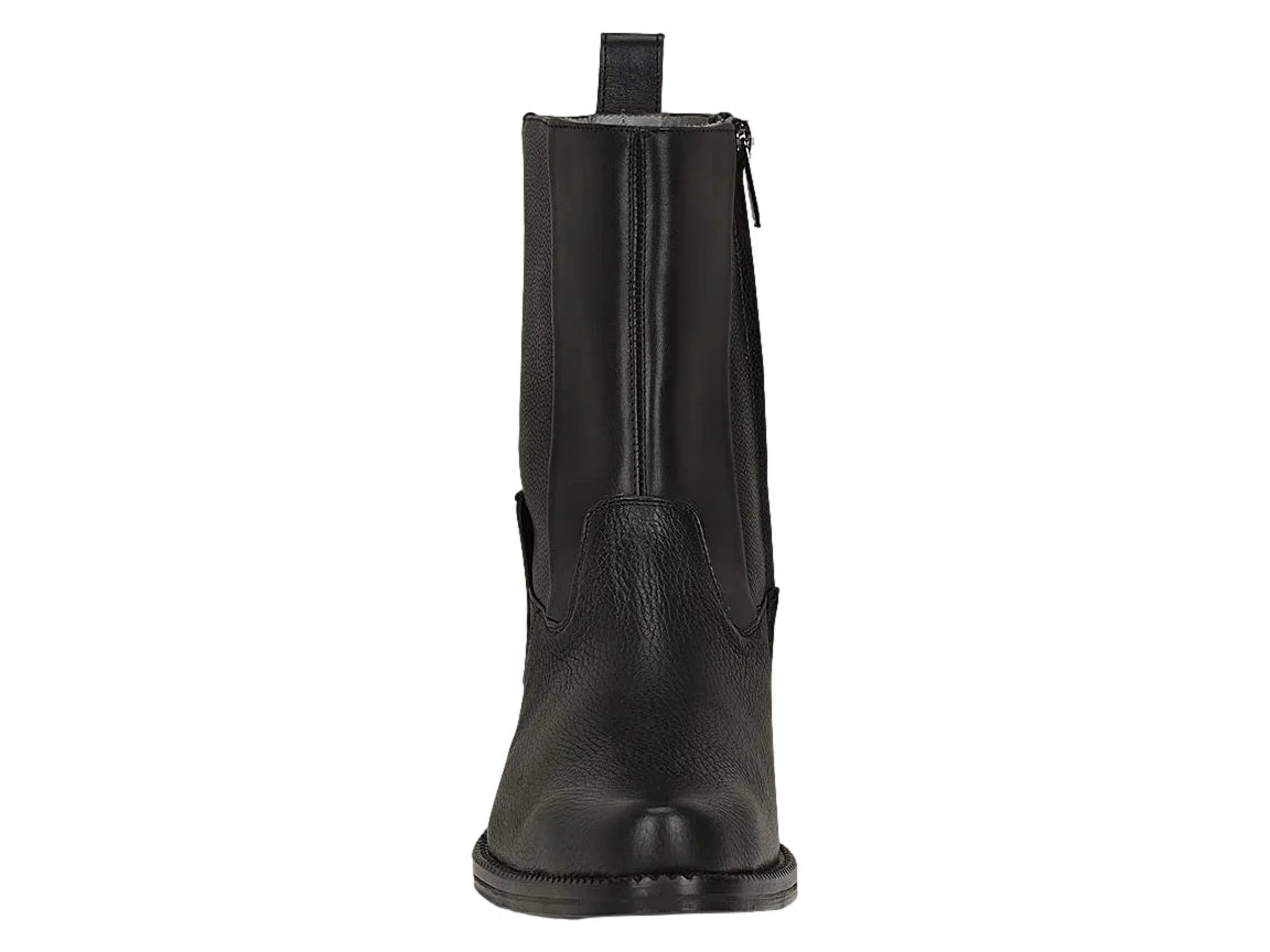 Botas Cuadra de Piel de Venado Negro para Hombre