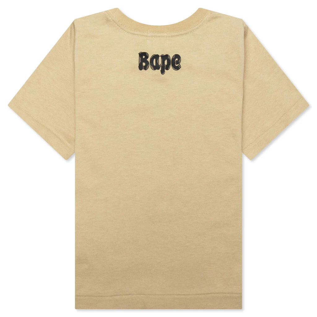 Kids Brush College Tee Beige