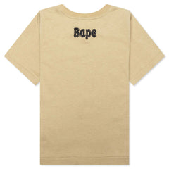 Kids Brush College Tee Beige