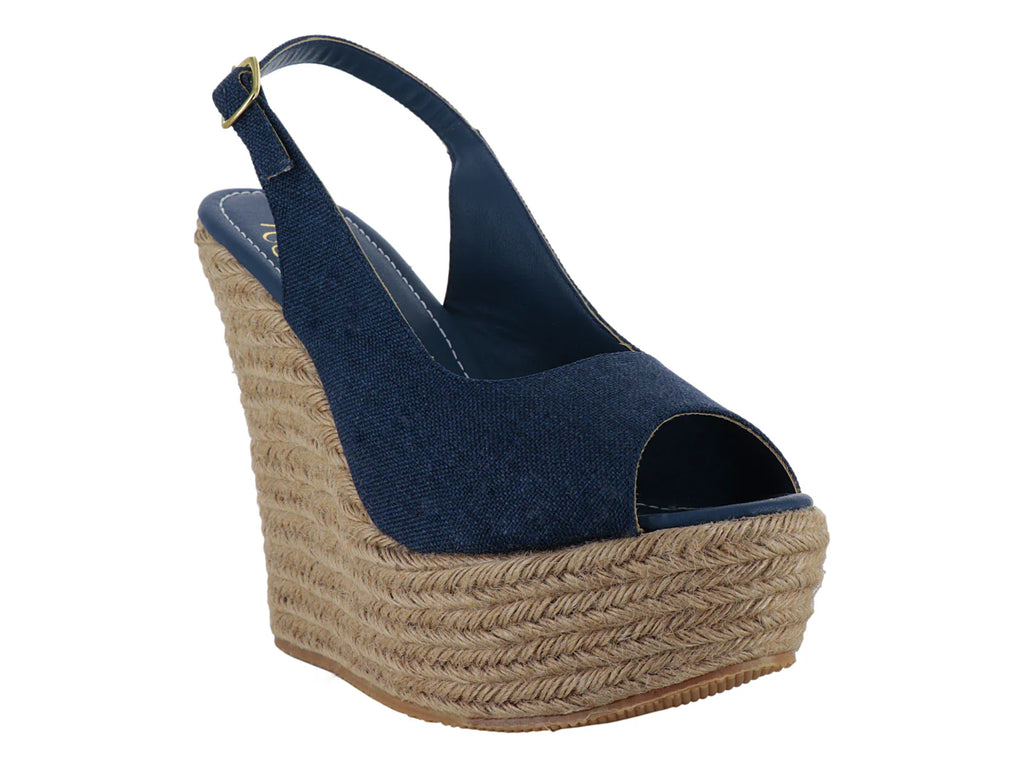 Sandalias Plataforma Luna Rosa Azul para Mujer