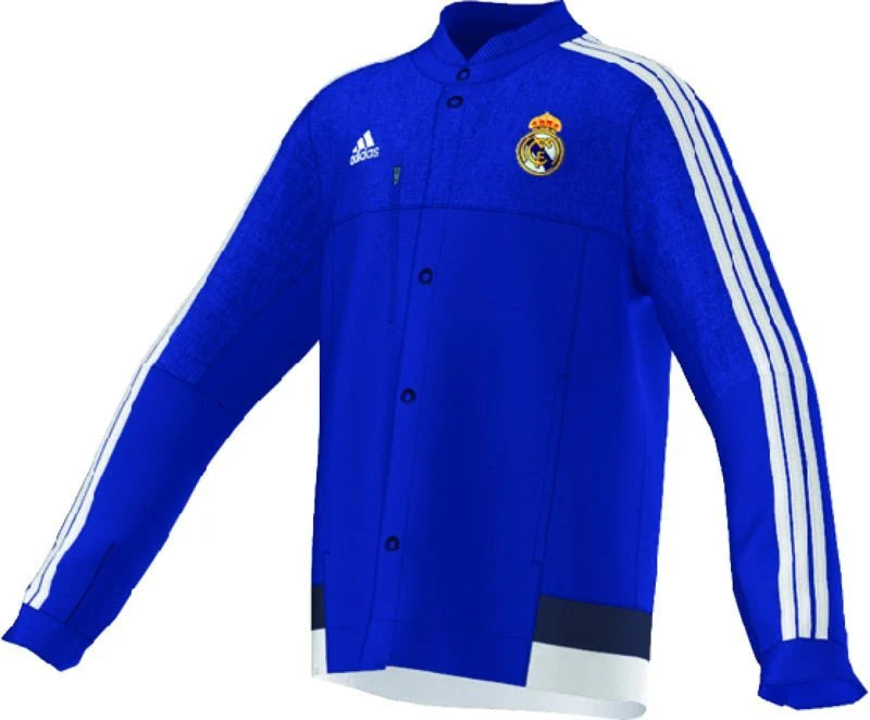 adidas Real Madrid AnthemJacket Youth Blue Whi