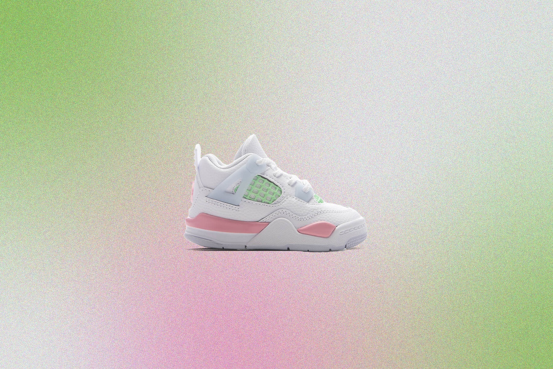 Air Jordan 4 Retro Valentines Day TD White Medium Soft Pink Half Blue