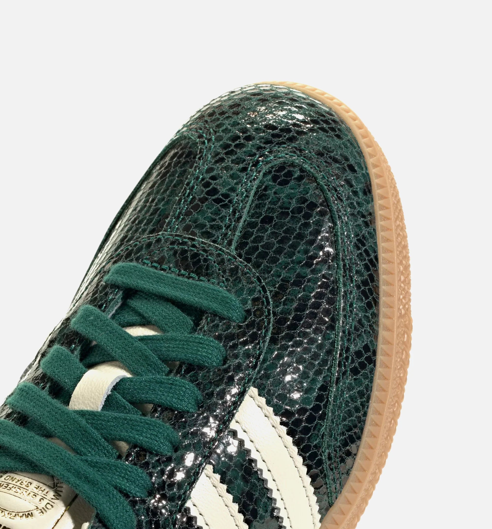 Samba OG Snakeskin Womens Lifestyle Shoe Cream White Cream White Collegiate Green