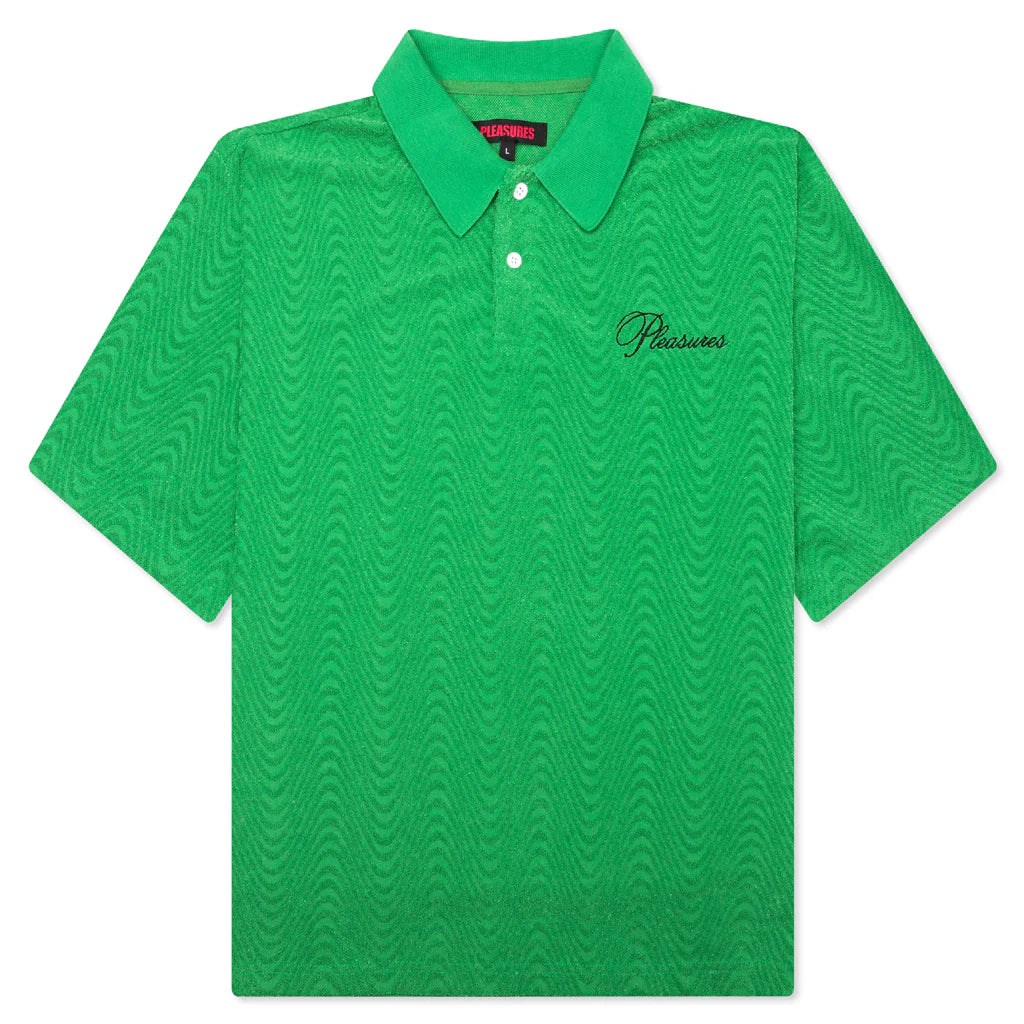 Zen Terry Boxy Polo Green