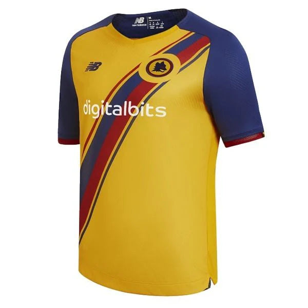 New Balance Roma Third Jersey 21 22 Yellow