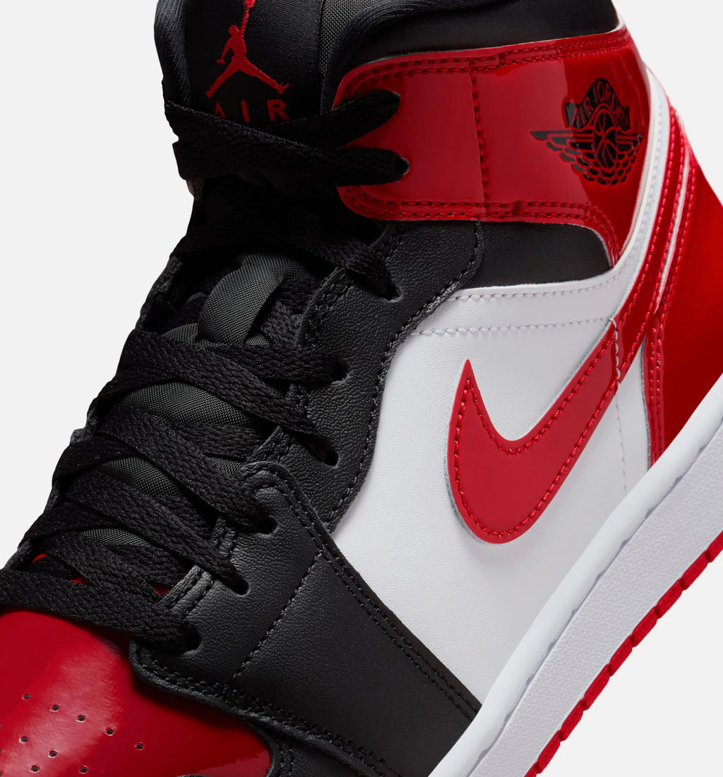 Air Jordan 1 Mid SE Mens Lifestyle Shoe Black White Varsity Red
