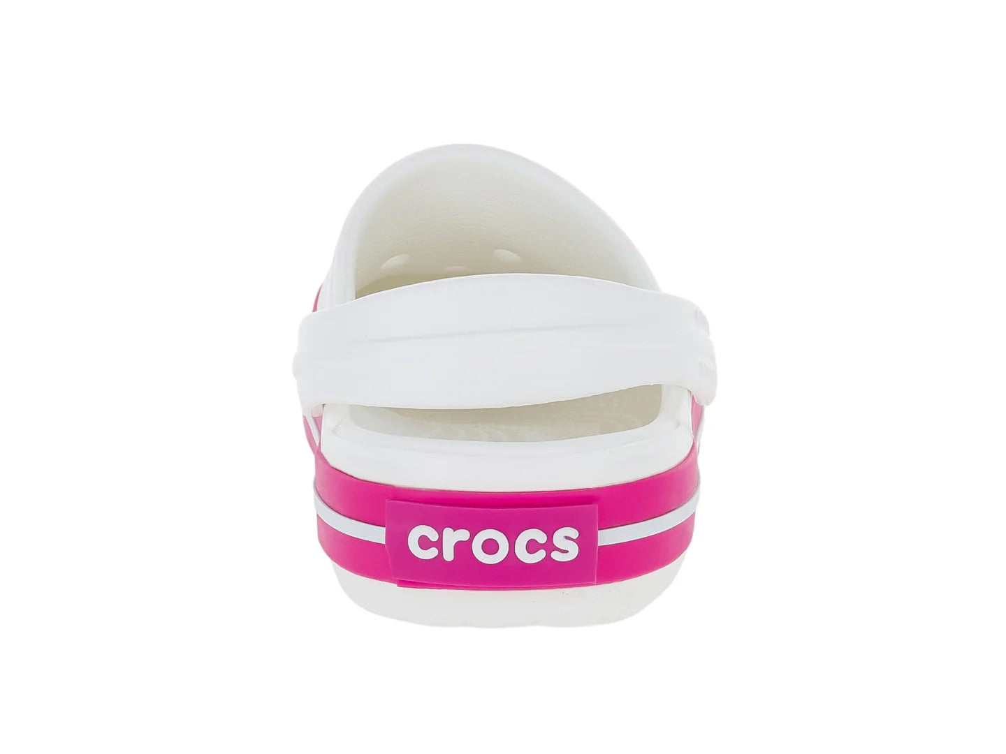 Crocs Crocband Clog Blanco y Rosa para Niña