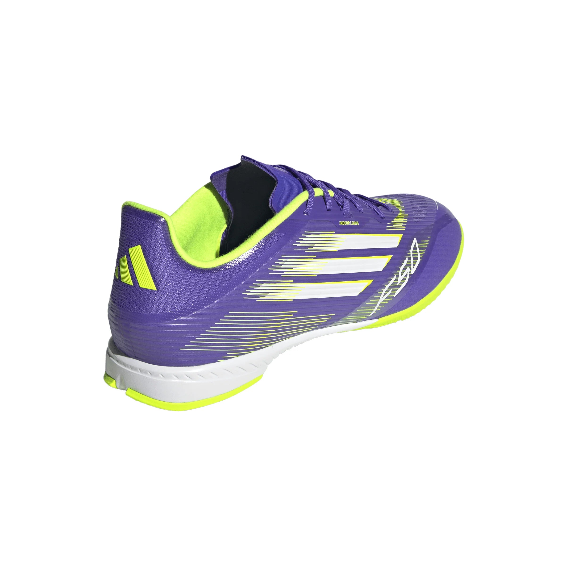 adidas F50 League Indoor Soccer Shoes Purple White Lemon