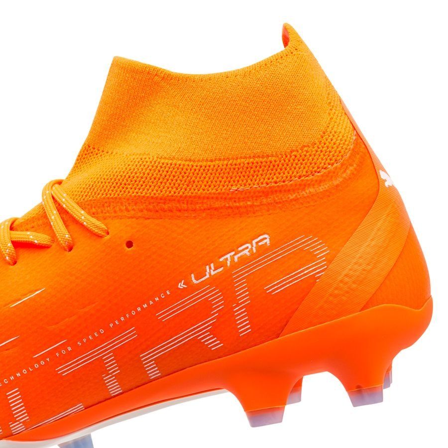 PUMA Ultra Pro FG AG Firm Ground Soccer Cleats Ultra Orange White Blue Glimmer