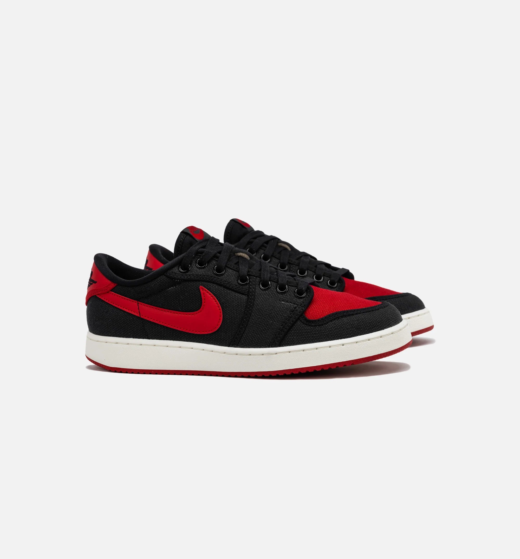 Air Jordan 1 KO Low Bred Mens Lifestyle Shoe Black Red