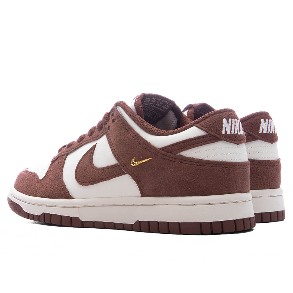 Womens Dunk Low Sail Red Sepia Metallic Gold