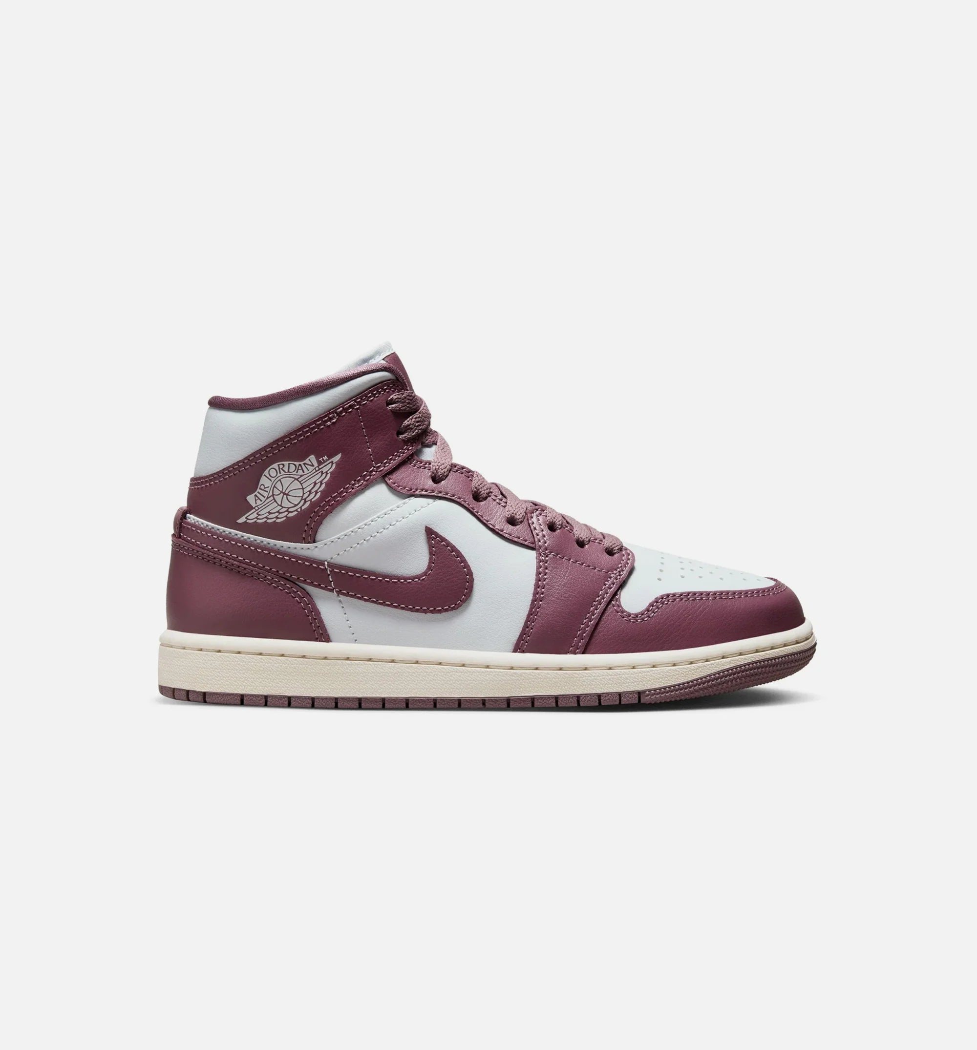 Air Jordan 1 Mid Sky J Mauve Womens Lifestyle Shoe Pure Platinum Sky J Mauve Sail