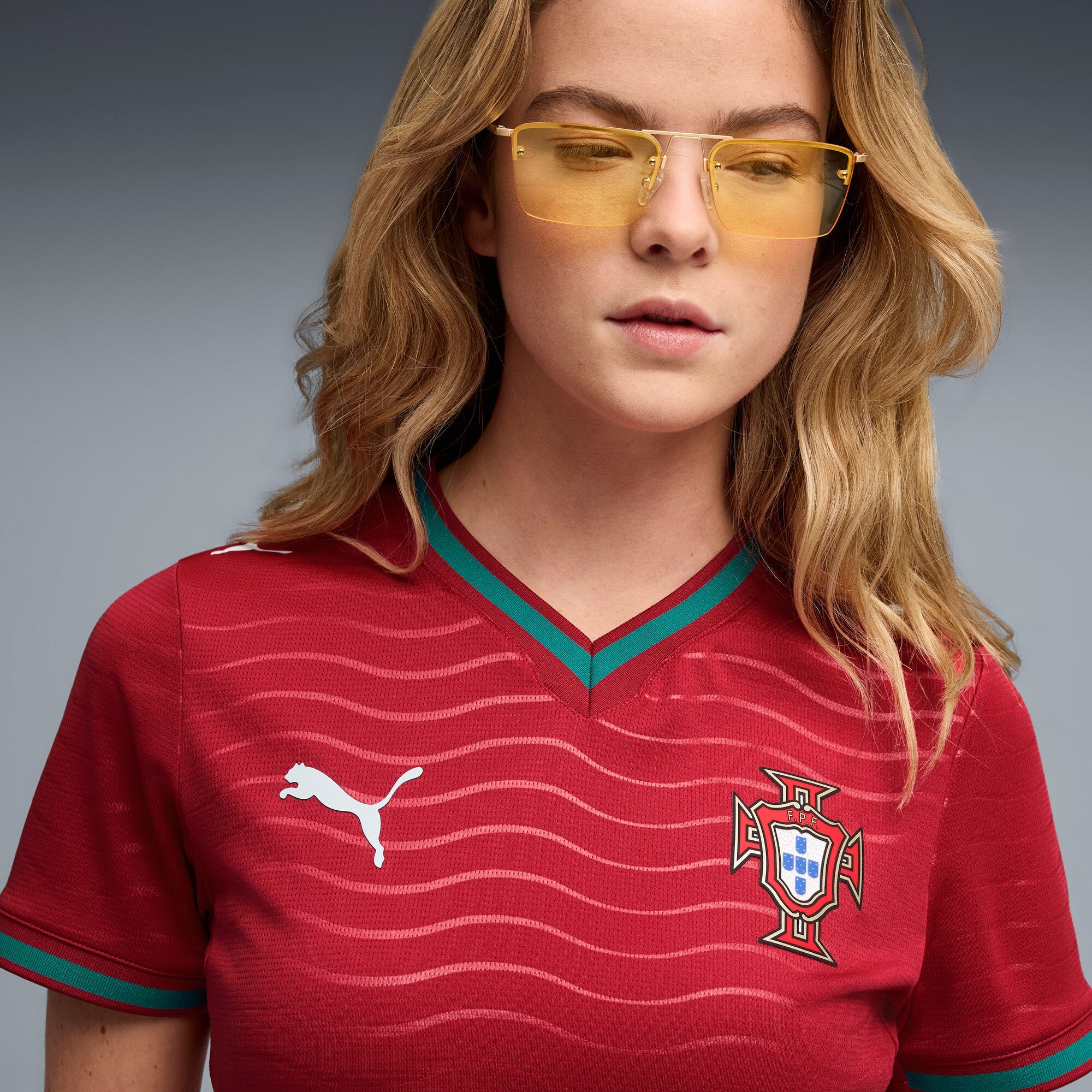 PUMA Portugal Home Womens Soccer Jersey 2026 Red Green