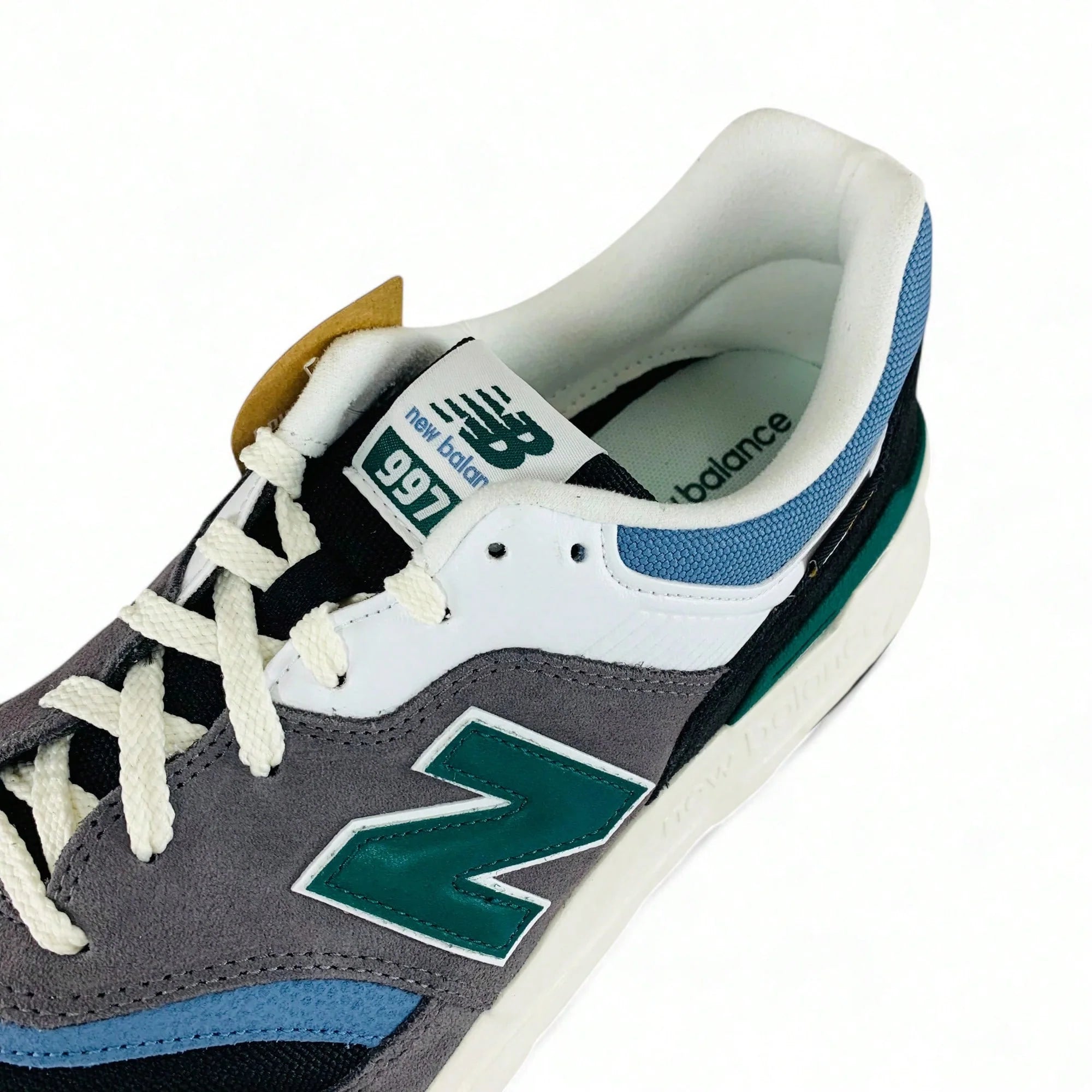 New Balance 997H Cordura Sneaker Shoes Grey Black Heron Blue Green