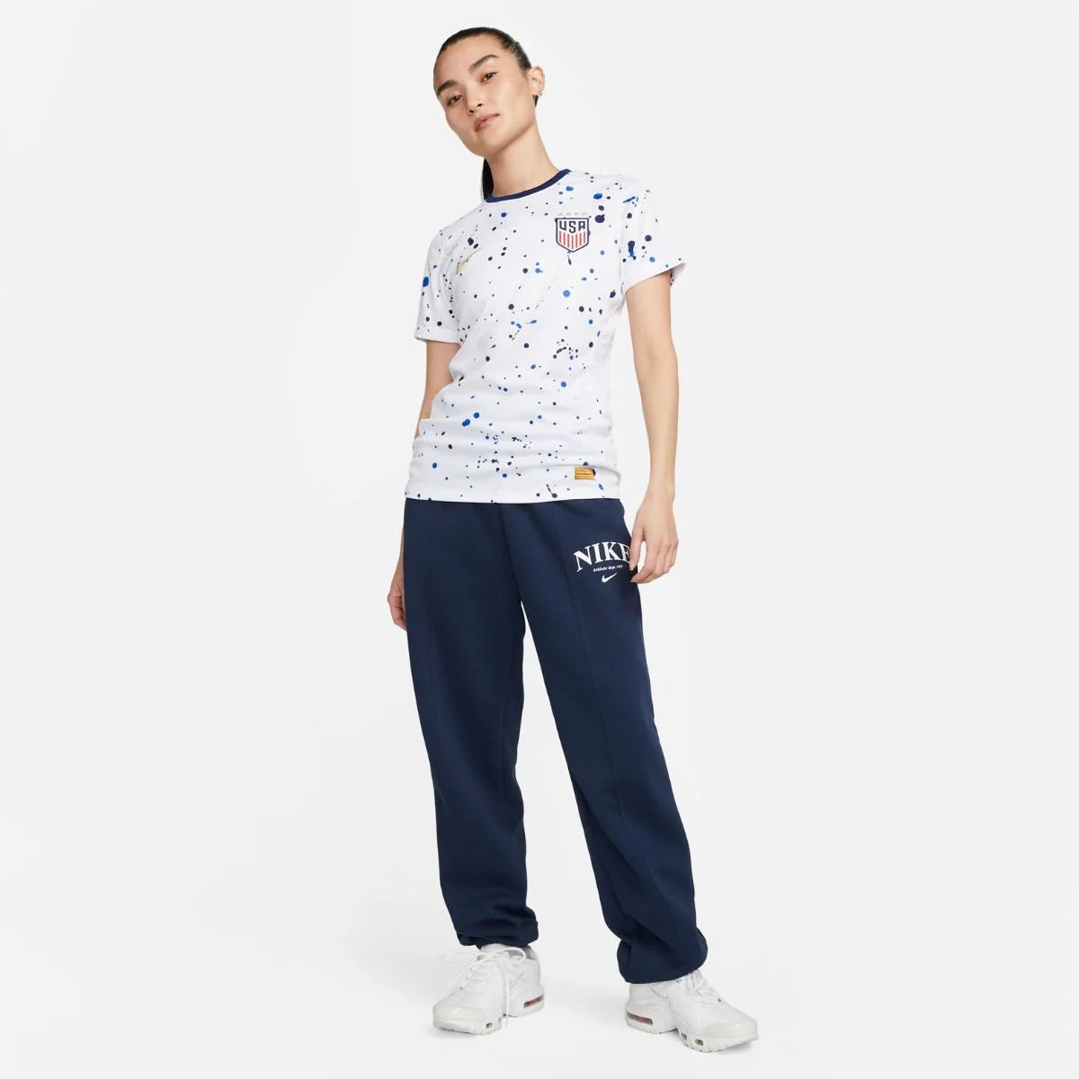 Nike USWNT 2023 Stadium Away Womens Jersey White Navy Gold