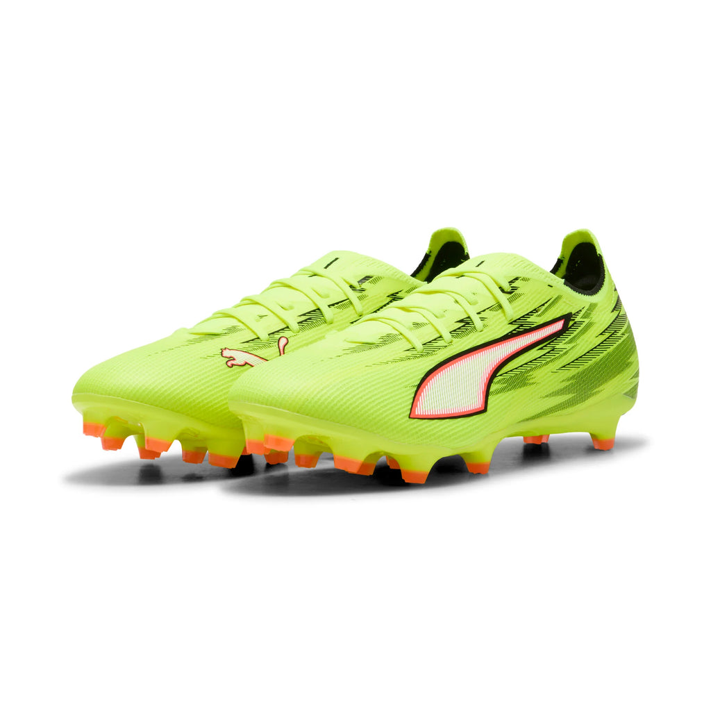 PUMA Ultra 6 Match FG AG Firm Multi Ground Mens Soccer Cleats Yellow Black Red