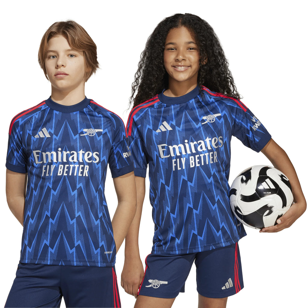 adidas Youth Arsenal Away Soccer Jersey 25 26 Blue