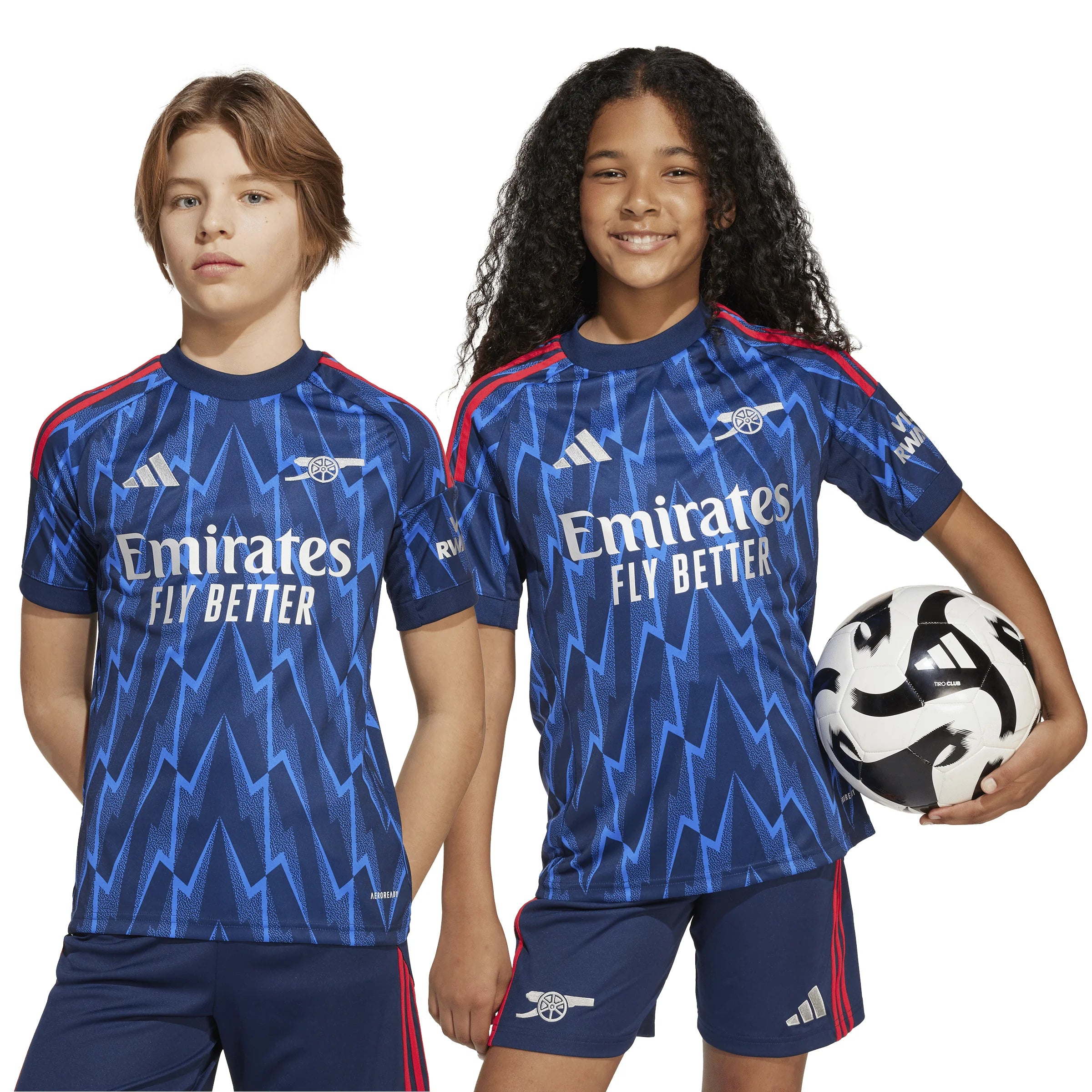 adidas Youth Arsenal Away Soccer Jersey 25 26 Blue