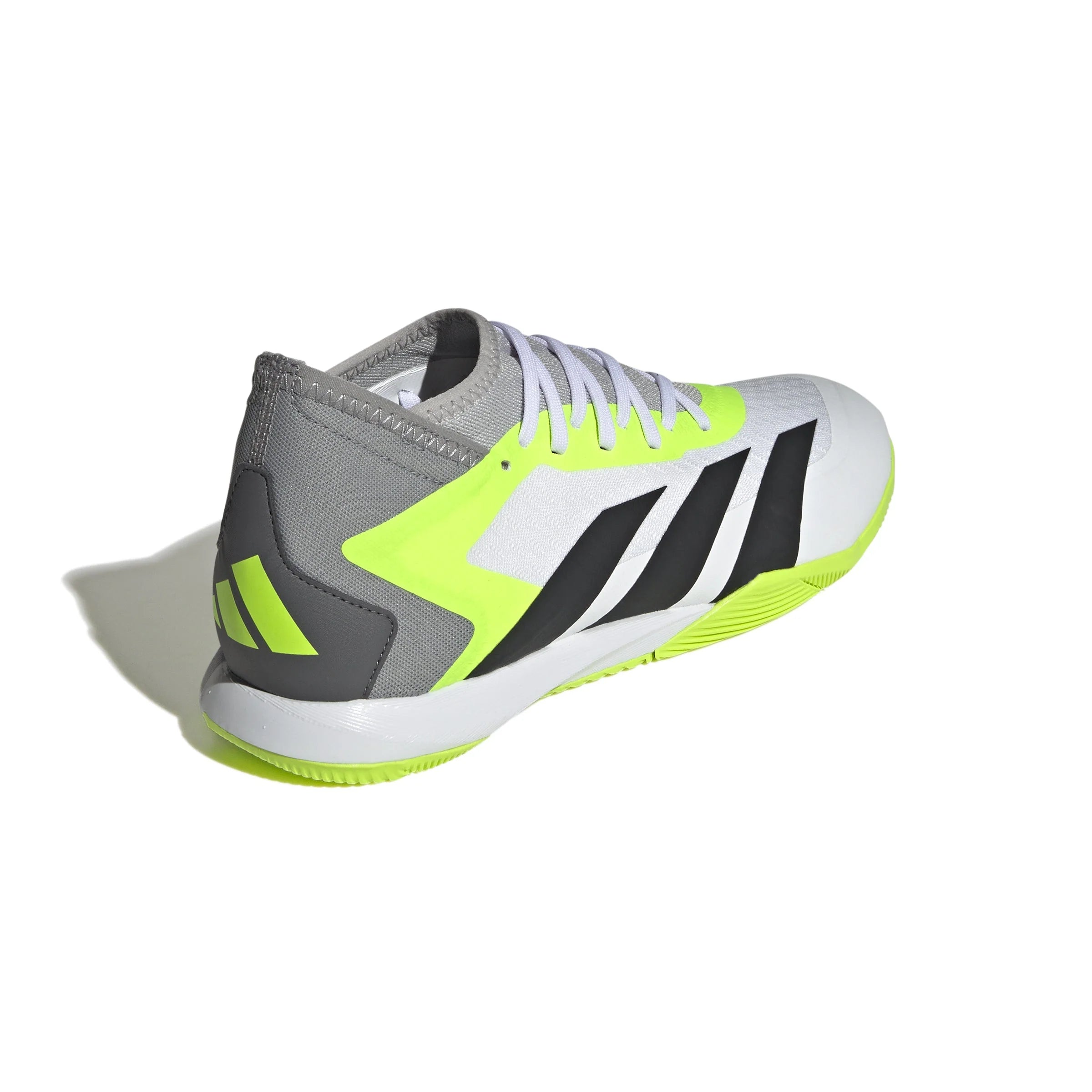 adidas Predator Accuracy3 IN Indoor Soccer Shoes White Black Lucid Lemon