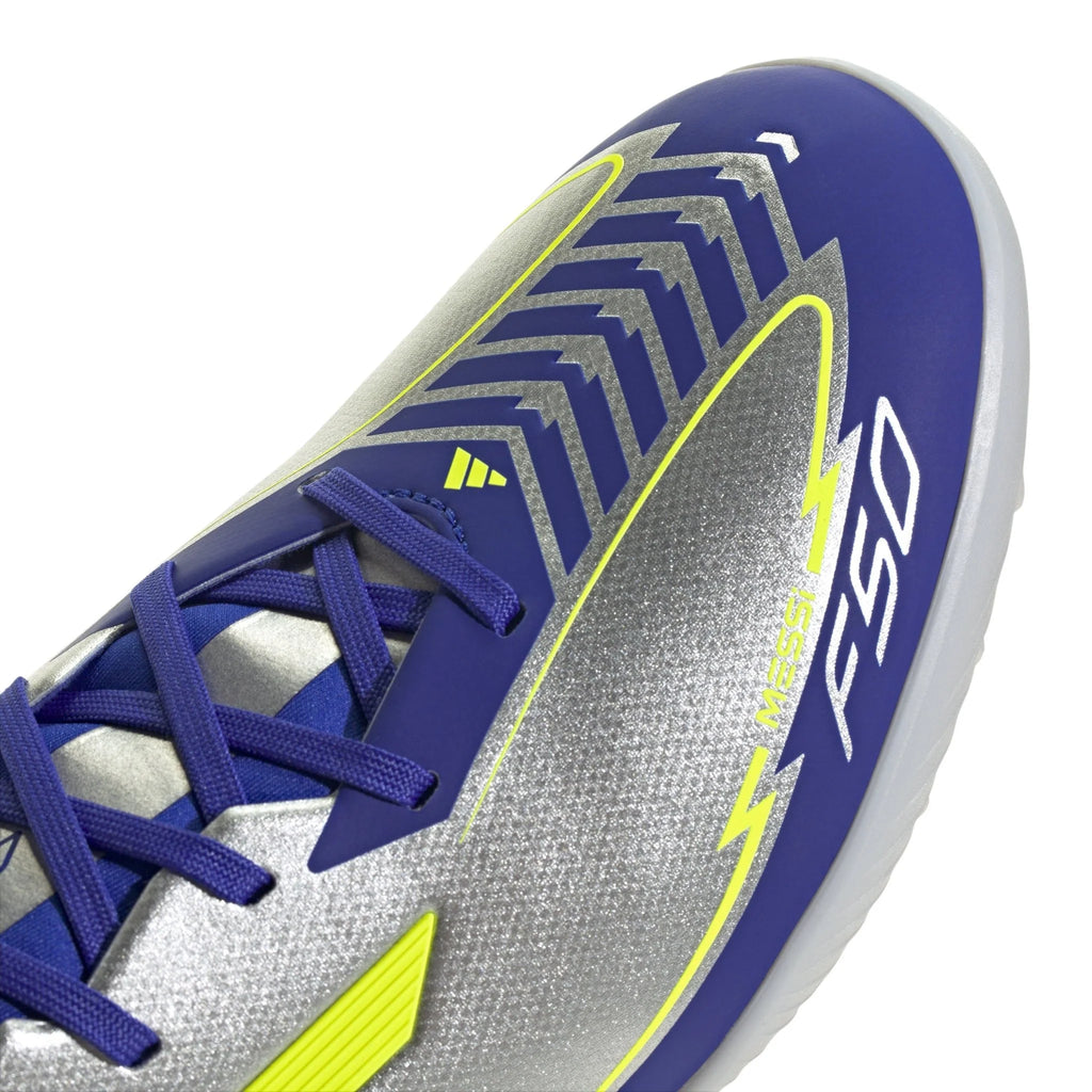 adidas F50 League Messi Turf Boots Silver
