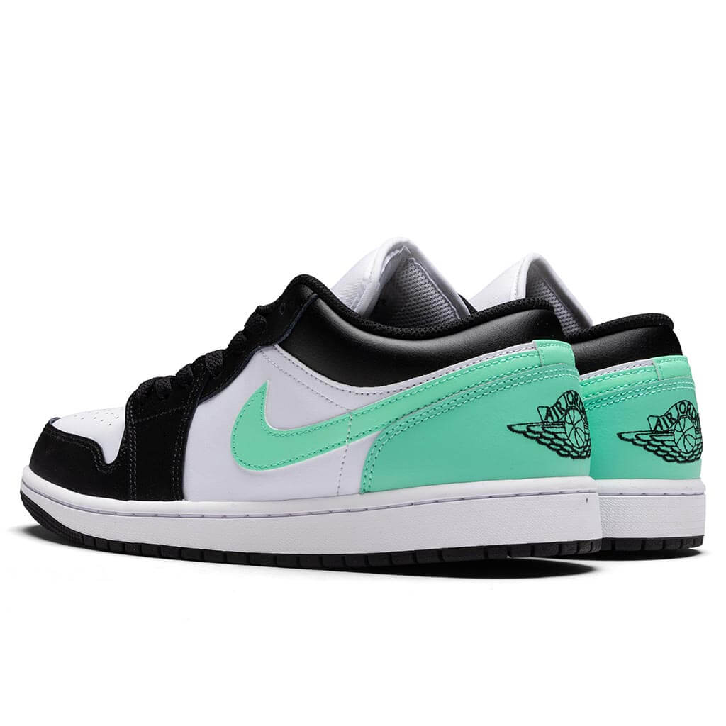 Air Jordan 1 Low White Black Green Glow