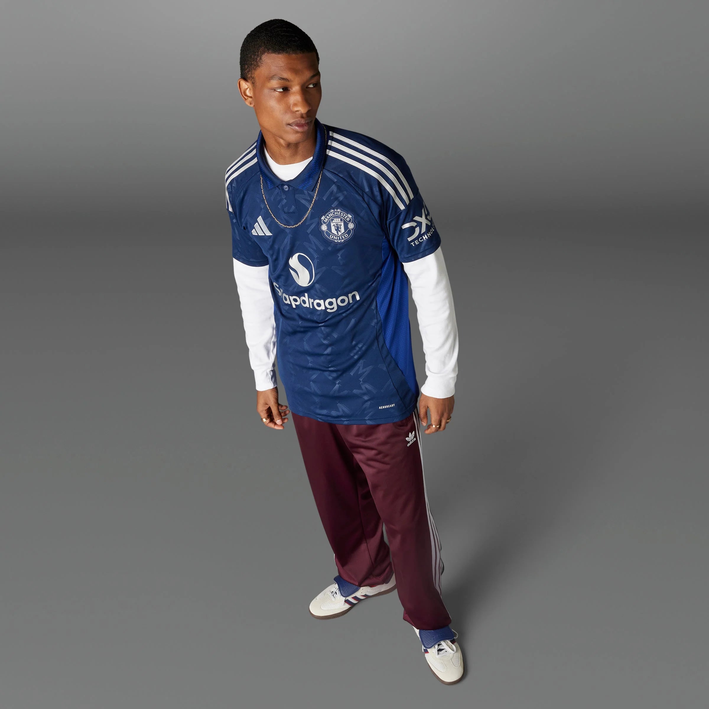 adidas Mens Manchester United Away Jersey 24