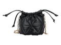 Bolsa de Hombro Ferretina Lola Diamante Negro para Mujer