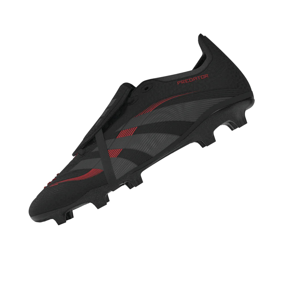 adidas Predator League Fold Over Tongue Firm Multi Ground Boots Black Red