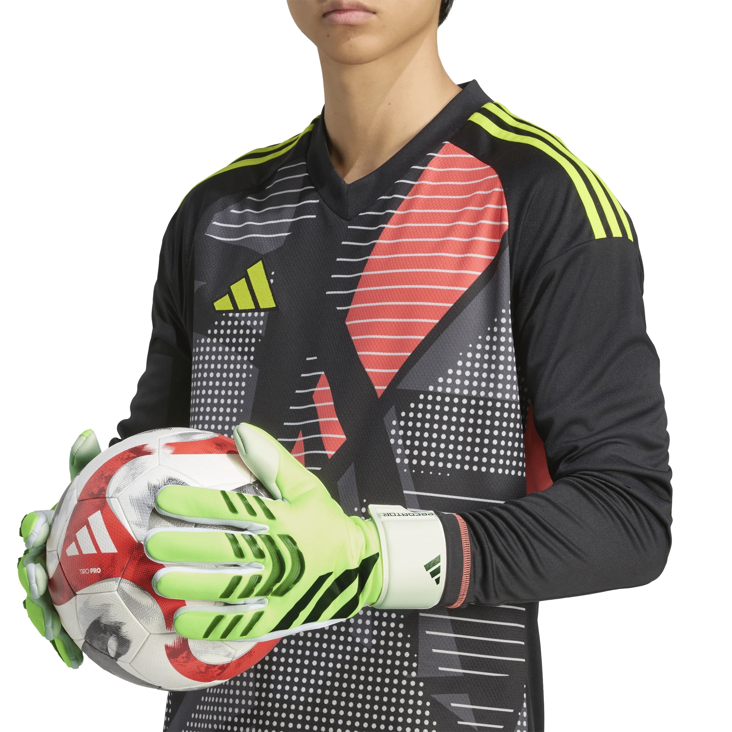 adidas Predator League Goalkeeper Gloves Lemon White Black