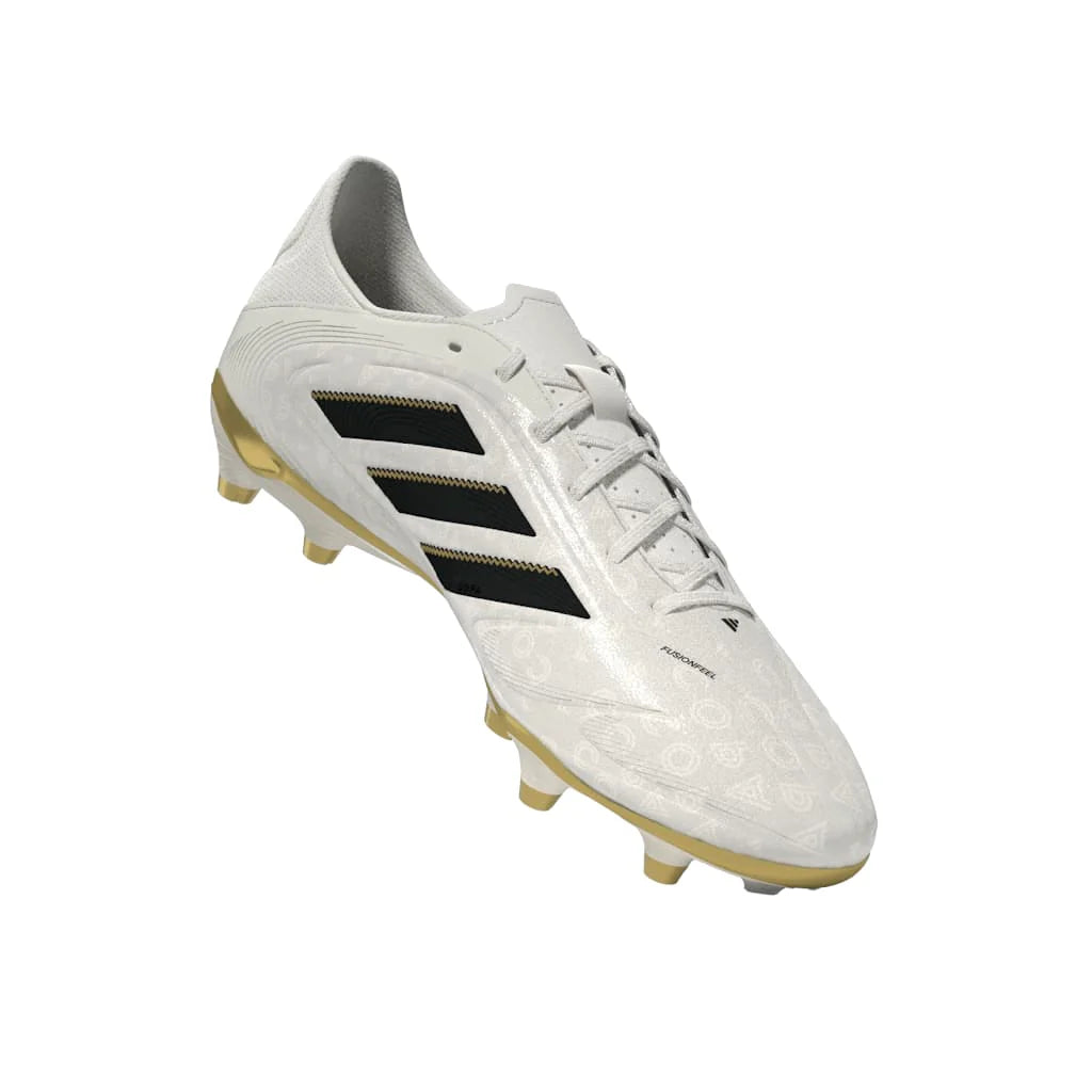 adidas Copa Pure 3 League Firm Multi Ground Boots White Black Gold