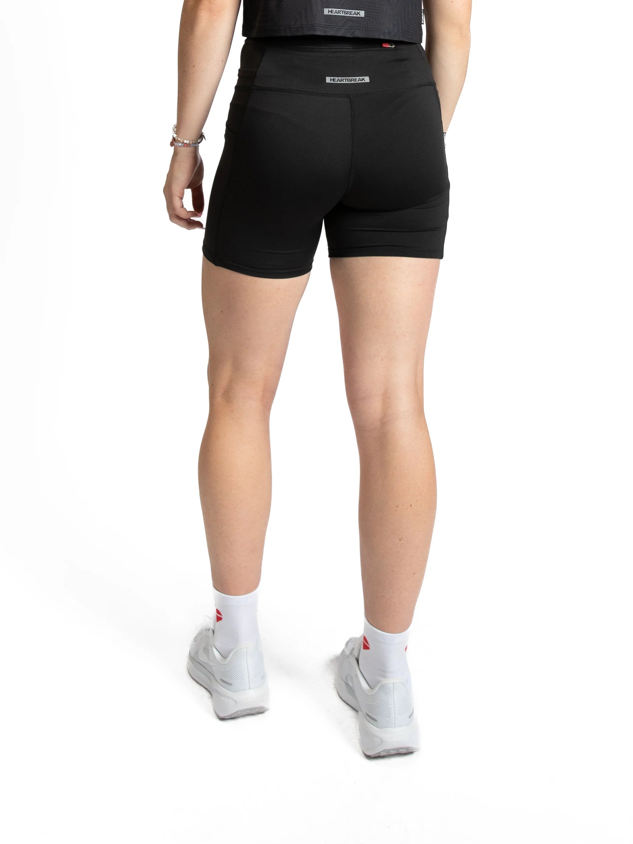 Heartbreak Womens Triple Pocket 5 Running Shorts