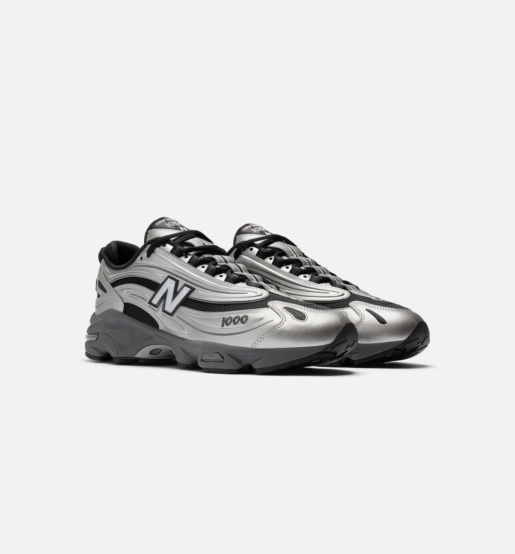 1000 Mens Lifestyle Shoe Silver Metallic Black