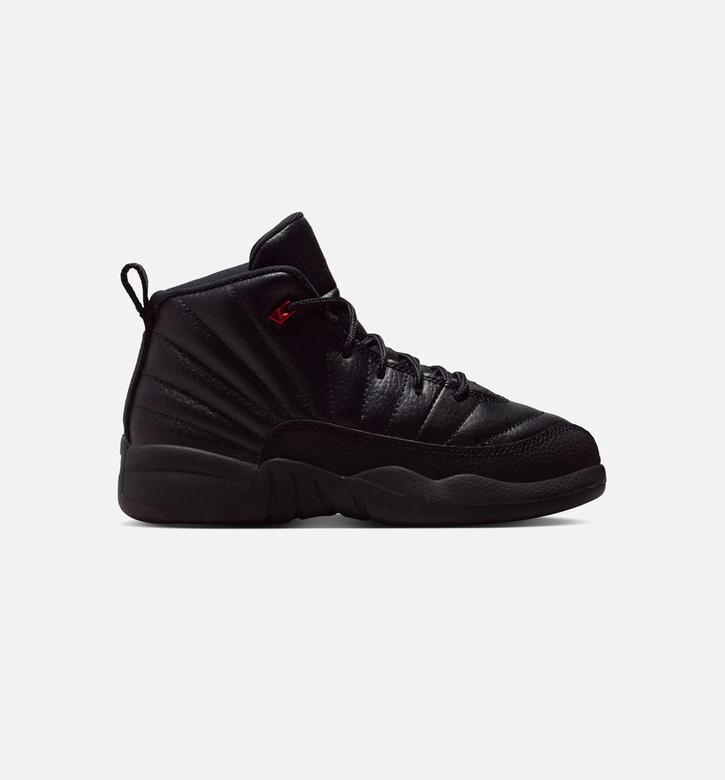 Air Jordan 12 Retro Bloodline Preschool Lifestyle Shoe Black Varsity Red Free Shipping