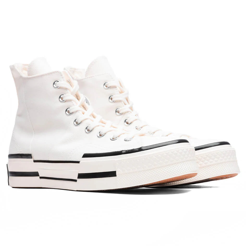 Chuck 70 Hi Plus Egret Black Egret