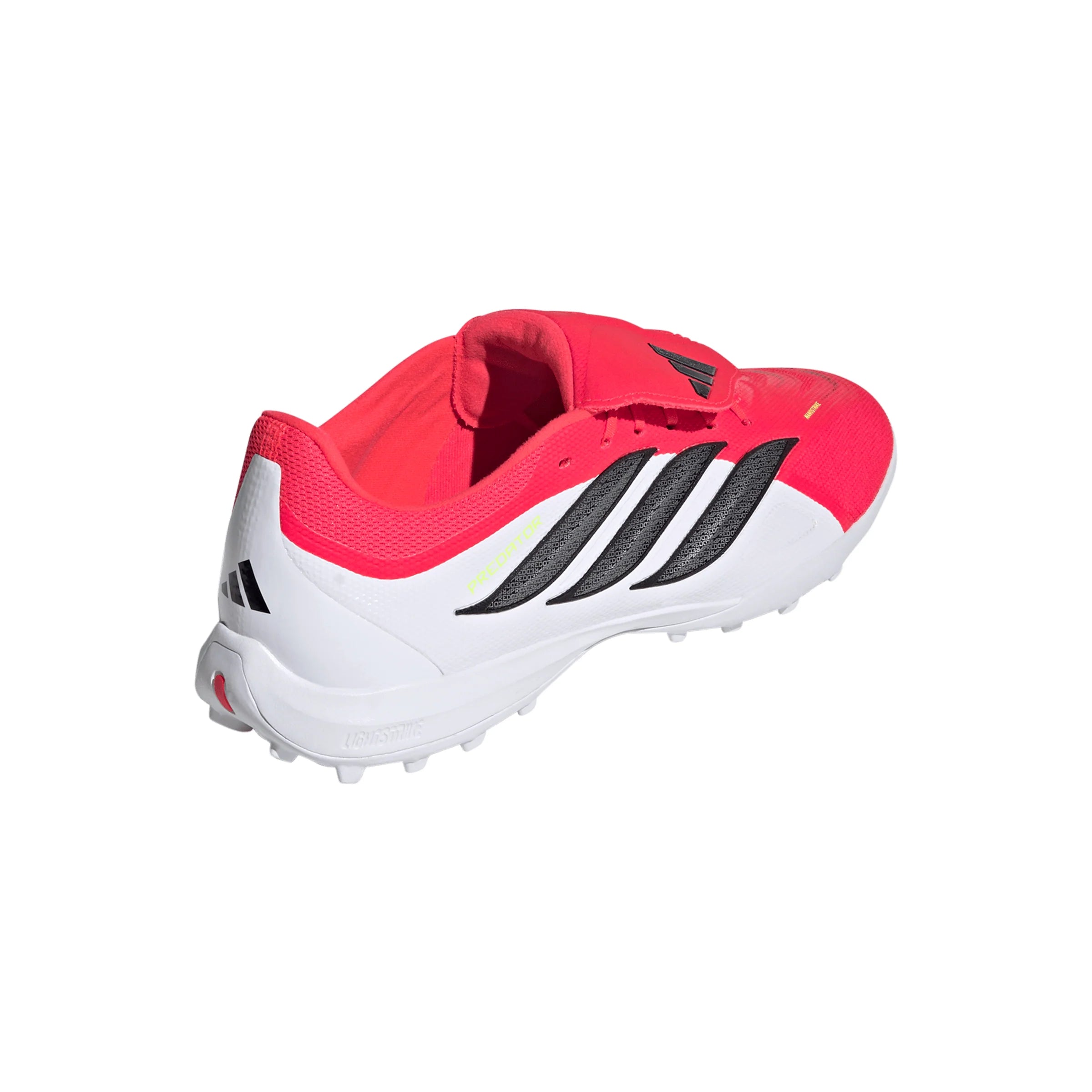 adidas Predator League Fold Over Tongue TF Turf Mens Soccer Cleats Red Black White