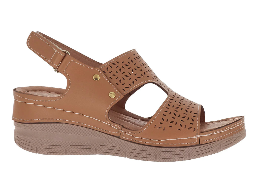 Sandalias FLEXMAS Plataforma Canela para Mujer